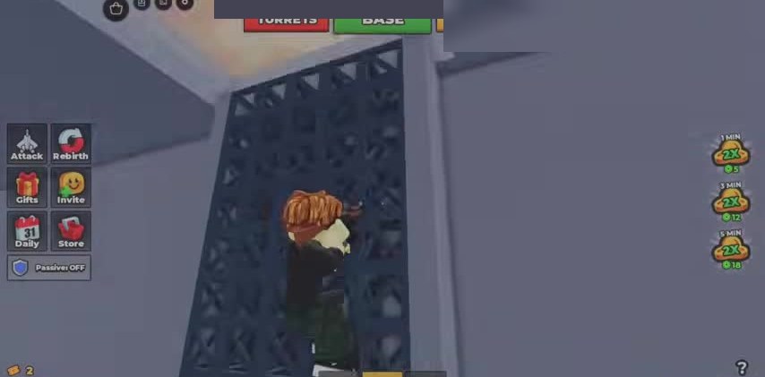 Turrets and base exterior during a defended session